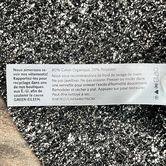 Eileen Fisher Open Knit Short Sleeve Tunic Medium - Picture 12 of 12